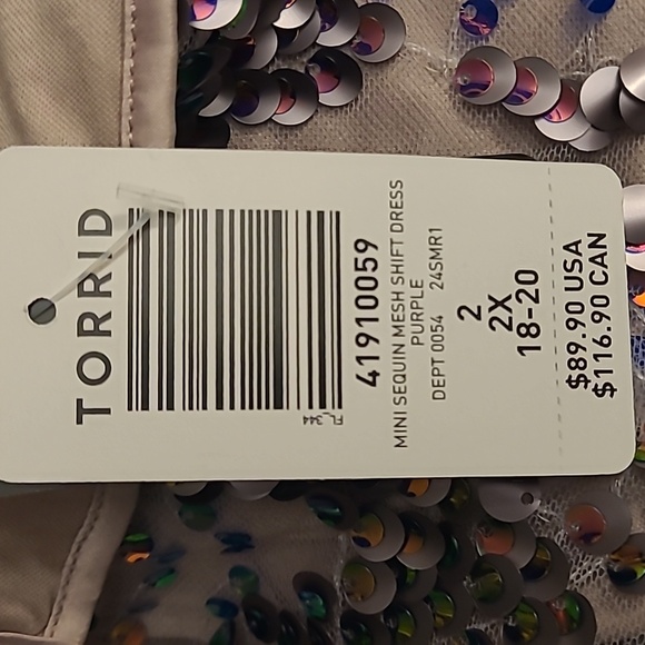 Torrid Sequined Mini Dress - Picture 4 of 4